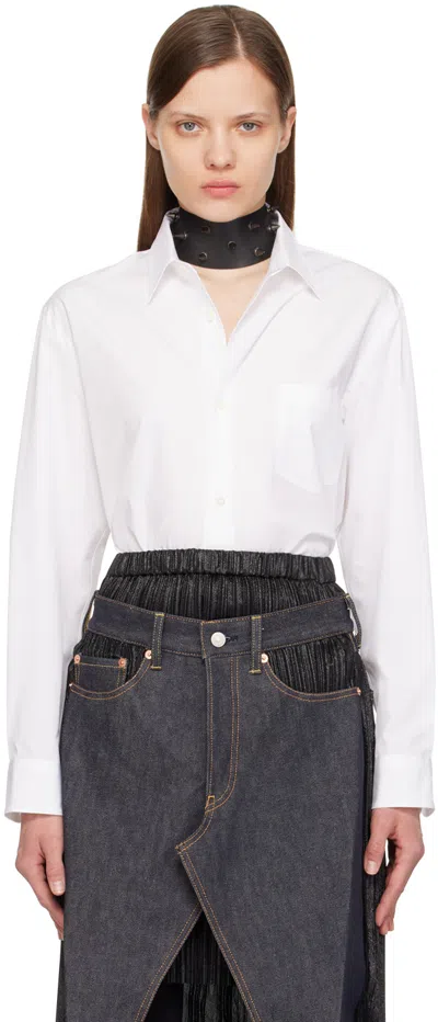 Junya Watanabe White Spread Collar Shirt In 1 White