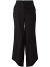 Junya Watanabe Wide Leg Crepe Trousers In Black
