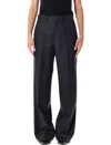 Junya Watanabe Tailored Wide-leg Trousers Pockets In Black