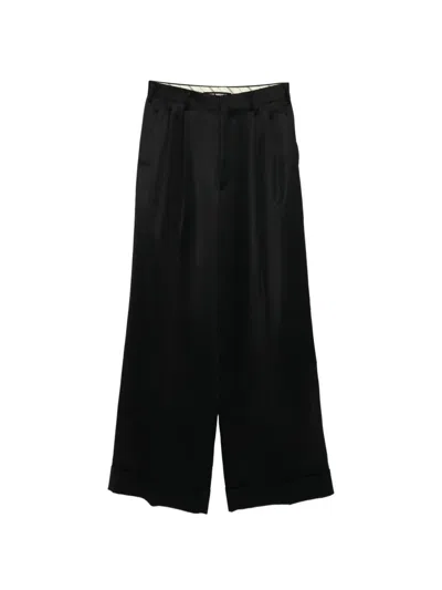 Junya Watanabe Wide Leg Trousers In Black