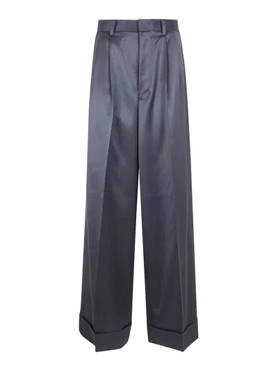 Junya Watanabe Wide Leg Trousers In Blue