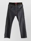 Junya Watanabe Wide Leg Trousers Featuring Contrast Stitching In Black
