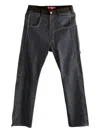 Junya Watanabe Wide Leg Trousers Featuring Contrast Stitching In Black