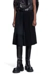 Junya Watanabe Pleated Maxi Wrap Skirt In Black