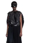 Junya Watanabe Woman Black Tops In Black