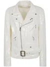 Junya Watanabe Waist Belted Sequin Embellished Lapel Jacket