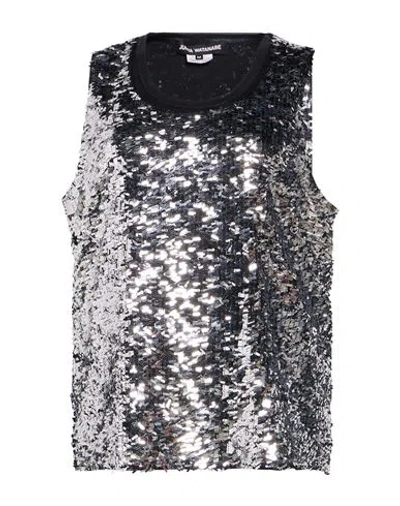 Junya Watanabe Woman Top Silver Size M Polyester, Elastane