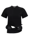 Junya Watanabe Sculptural Background T-shirt In Black