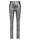 Junya Watanabe Metallic High Waist Slim Fit Leggings In Black