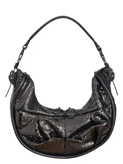 Junya Watanabe Women's Leather Shoulder Bag In Black