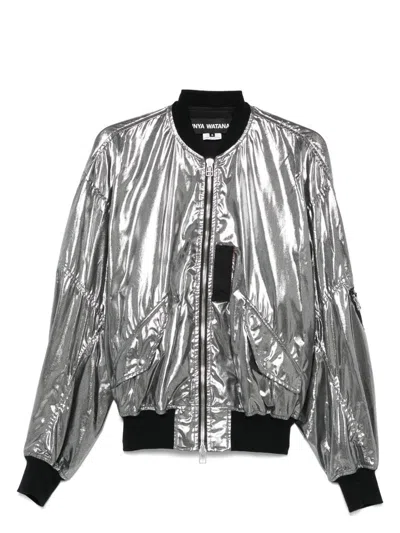 JUNYA WATANABE WOMEN'S METALLIC EFFECT BOMBER JACKET