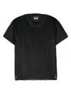 Junya Watanabe Women's Open-knit Crewneck T-shirt In Black