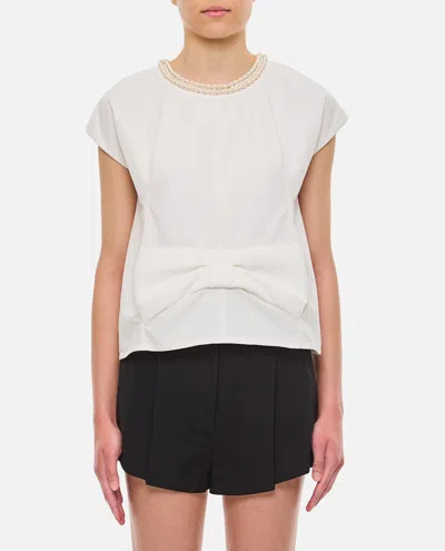 Junya Watanabe Women Pearl Neckline Blouse In Gray