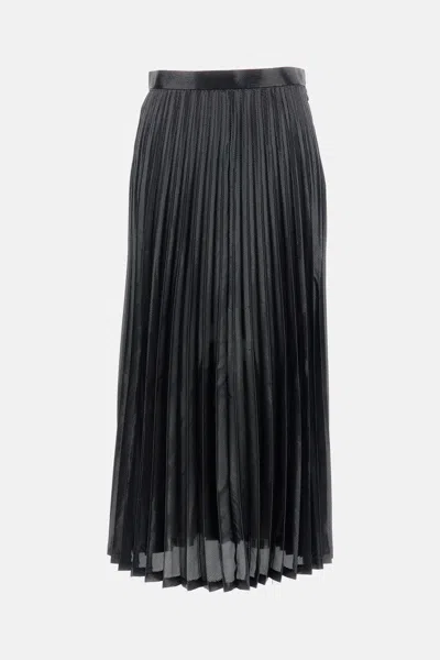 Junya Watanabe Women Pleated Skirt In Black