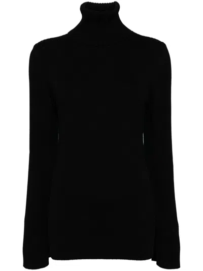 Junya Watanabe Women Ribbed Wool Turtle-neck Sweater In Multicolor