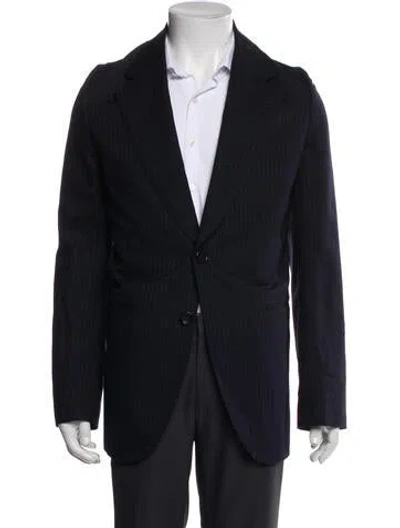 Pre-owned Junya Watanabe Wool Blazer In Blue