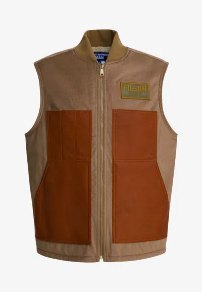 JUNYA WATANABE WOOL-BLEND ZIP-UP VEST