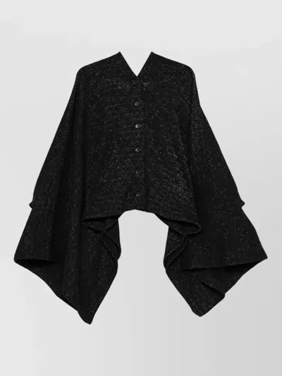 Junya Watanabe Wool Cape In Black