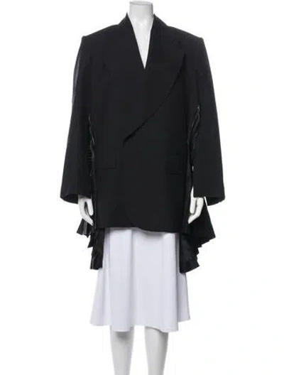 Pre-owned Junya Watanabe Wool Coat In Black