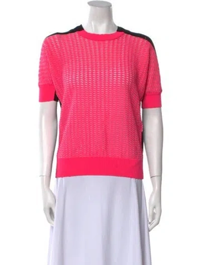 Pre-owned Junya Watanabe Wool Crew Neck Sweater W/ Tags In Pink