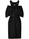 Junya Watanabe A Dress With Straps Off The Shoulder In Black