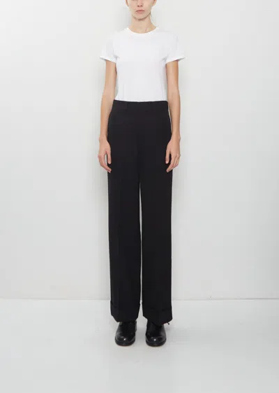 Junya Watanabe Wool Gabardine Tailored Trouser In Black