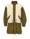 Junya Watanabe X Richmond Knitwear Panelled Parka In Green