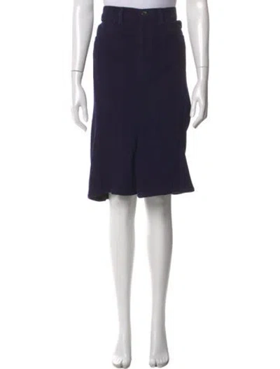 Pre-owned Junya Watanabe Wool Knee-length Shorts In Blue