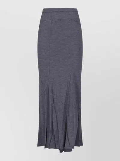 Junya Watanabe Wool Knee-length Skirt In Blue