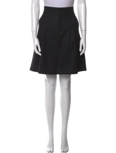 Pre-owned Junya Watanabe Wool Knee-length Skirt In Black