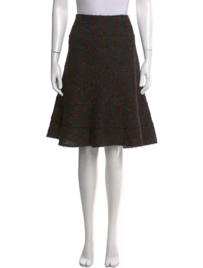 Pre-owned Junya Watanabe Wool Knee-length Skirt In Black