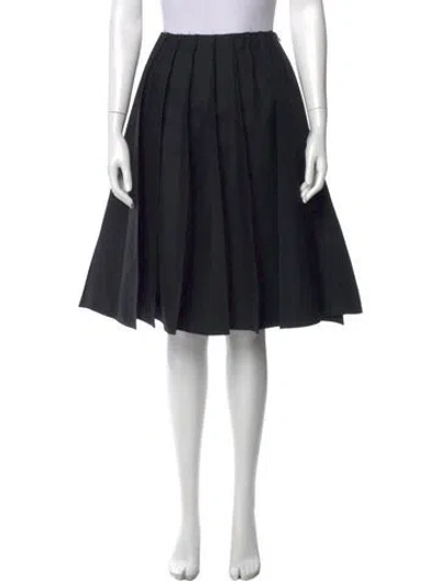 Pre-owned Junya Watanabe Wool Knee-length Skirt In Blue