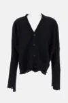 Junya Watanabe Wool Knit Blend Cardigan In Black