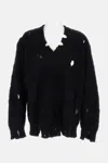 Junya Watanabe Wool Knit Blend Pullover In Black
