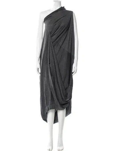 Pre-owned Junya Watanabe Wool Midi Length Dress In Gray