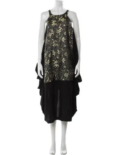 Pre-owned Junya Watanabe Wool Midi Length Dress In Multi