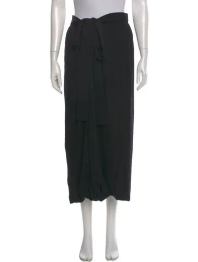 Pre-owned Junya Watanabe Wool Midi Length Skirt In Black