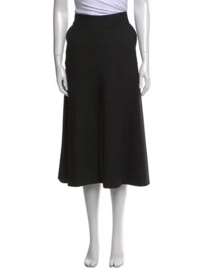 Pre-owned Junya Watanabe Wool Midi Length Skirt In Black