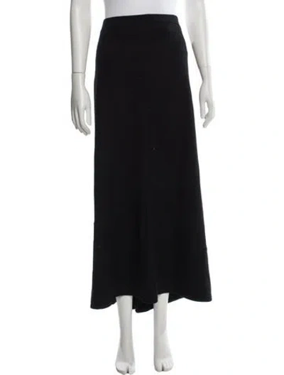 Pre-owned Junya Watanabe Wool Midi Length Skirt In Black