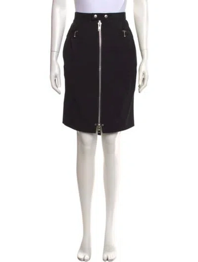 Pre-owned Junya Watanabe Wool Midi Length Skirt In Black