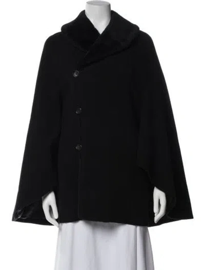 Pre-owned Junya Watanabe Wool Open Front Sweater In Black