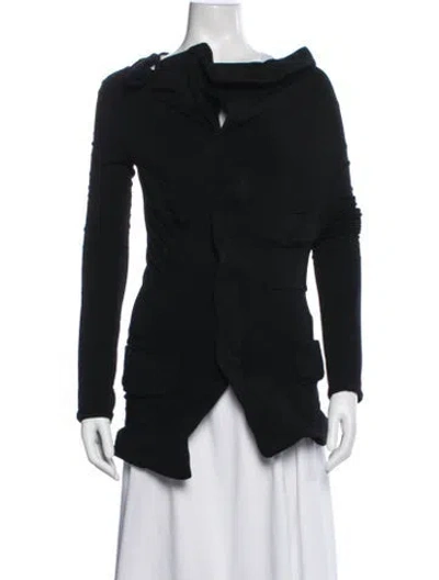 Pre-owned Junya Watanabe Wool Patterned Jacket In Black