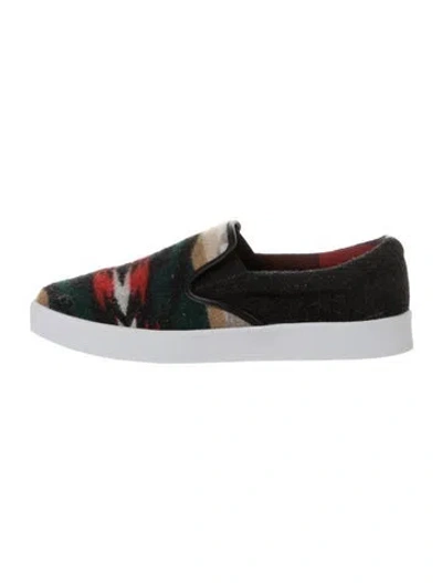 Pre-owned Junya Watanabe Wool Patterned Loafers In Multi