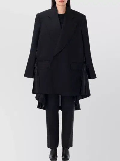 JUNYA WATANABE WOOL PLEATED LONG BLAZER
