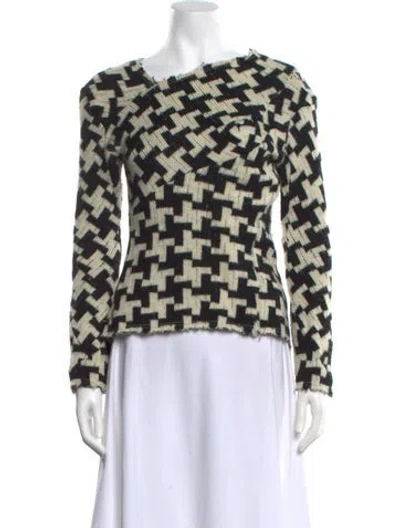 Pre-owned Junya Watanabe Wool Printed Sweater In Neutral