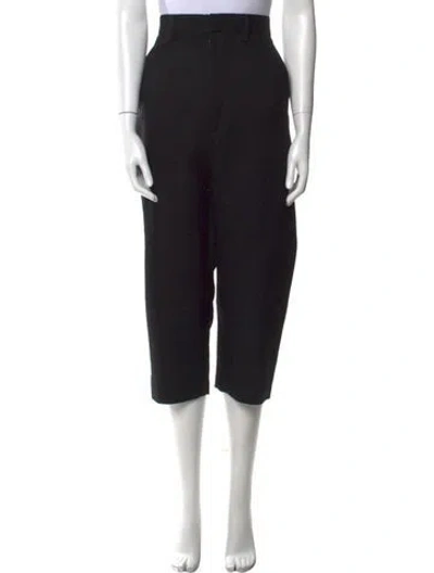 Pre-owned Junya Watanabe Wool Straight Leg Pants In Black