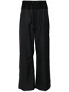 Junya Watanabe Wool Stripe Pants In Blau