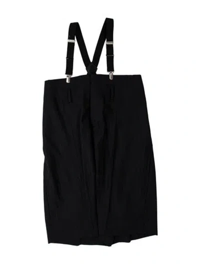 Pre-owned Junya Watanabe Wool Striped Overalls In Black