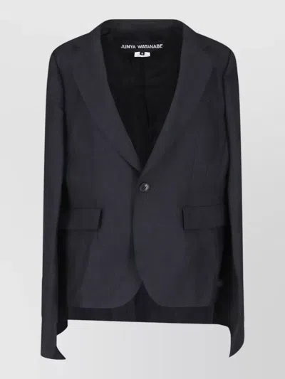 Junya Watanabe Single-breasted Wool Blazer In Black