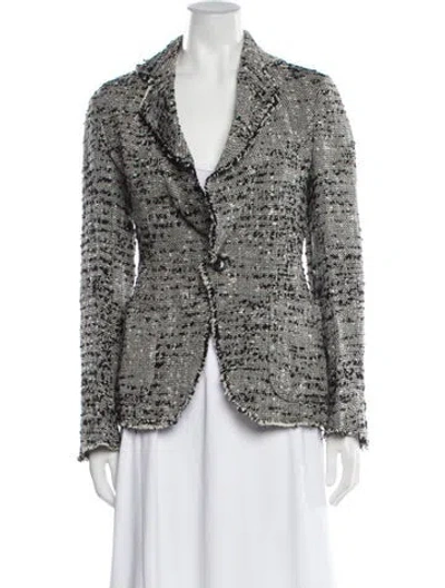 Pre-owned Junya Watanabe Wool Tweed Pattern Blazer In Multi